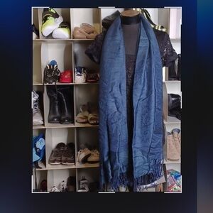 Elegant Navy Blue Scarf